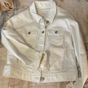 White womens denim jacket